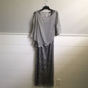 Evening floor length cocktail dress